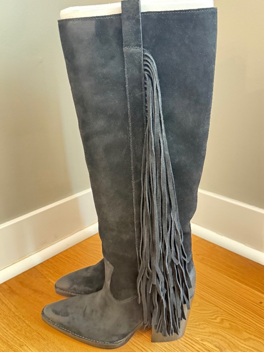 NIB Vince Camuto Pelia Knee-High Cowgirl Boots Women's Size 7